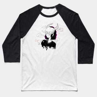 Skull Queen Baseball T-Shirt